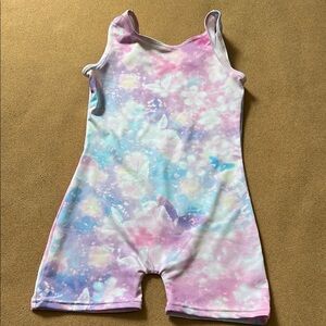 Colorful Toddler Tie-Dye butterfly Leotard